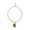 White, variant on Adjustable Shell Necklace with Glass Beads Lightweight Dangle Jewelry for Women Everyday Wear