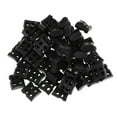 thumbnail image 4 of Cerraduras de cordón de doble orificio perfecl 50 Piezas Plástico Negro, 4 of 6