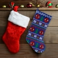 thumbnail image 4 of Spider-Man, 20 inch Knit Christmas Stocking, Polyester, Blue, by Ruz, 4 of 5