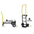 thumbnail image 4 of Hi-GARDEN,1-YEAR-WARRANTY,58.5"x19.5"x7.08",330 LBS,Hand Truck Dual Purpose 2 Wheel Dolly Cart and 4 Wheel Push Cart with Swivel Wheels Heavy Duty Platform Cart for Moving/Warehouse/Garden/Grocery, 4 of 9