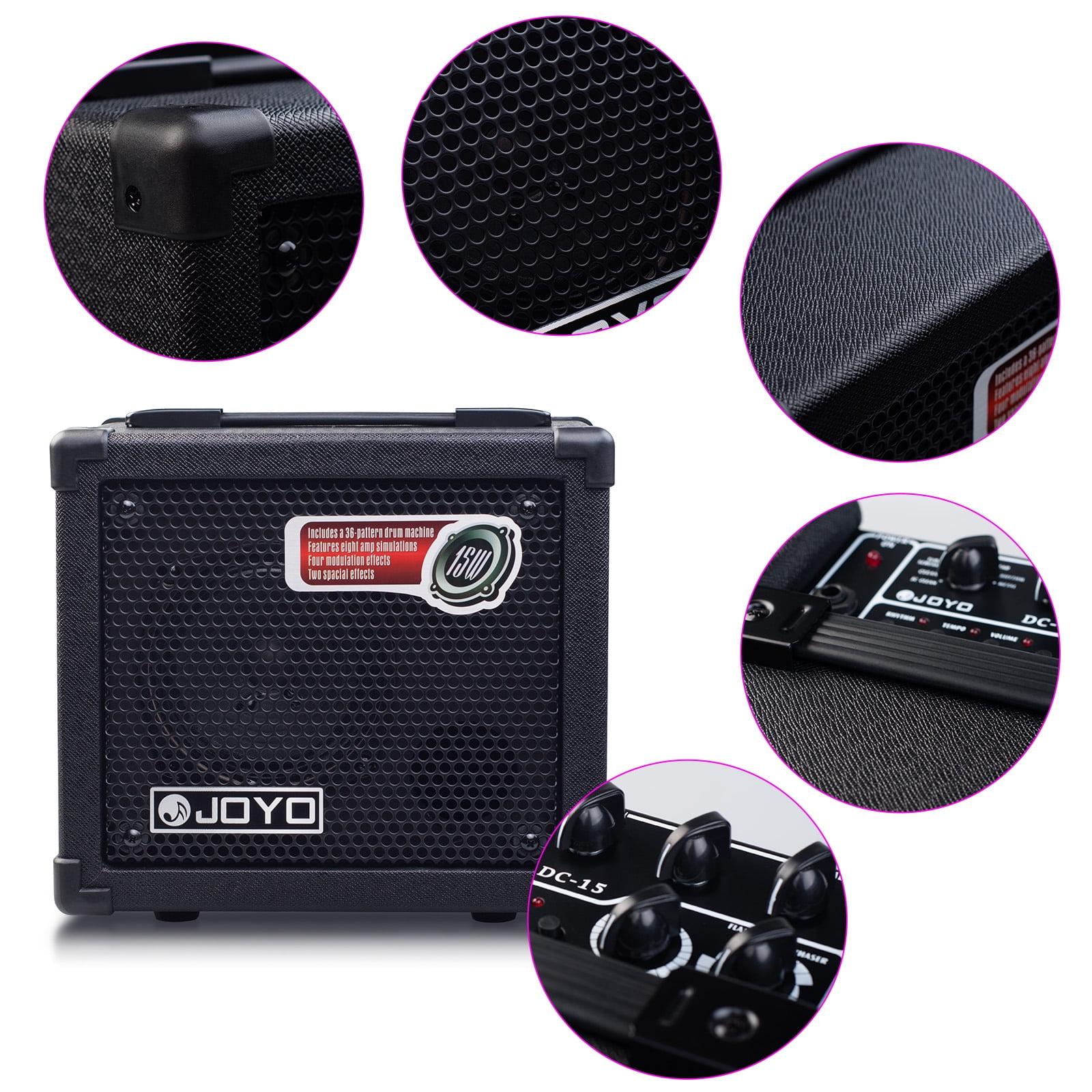 Nishore Loudspeaker Box,8 Amplifier Tones 36 Drum Portable Amp 15w Delay Amp 8 Amplifier Speak Tones 36 Drum Rusuo Cousopo Amp Portable Siuke Qisuo Amp Amplifier Amp Portable Amp Amplifier Hxber