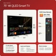 thumbnail image 5 of VIZIO 75" Class MQX Series Premium 4K QLED HDR 120Hz Smart TV for Gaming and Streaming, Bluetooth Headphone Capable (Online Only) M75QXM-K03, 5 of 23