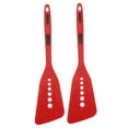 thumbnail image 5 of WASHWEPE 2Pcs Non-stick Frying Spatula Silicone Heat-resistant for Home Users Restaurants Canteens 13.4X3.4X0.8in, 5 of 8