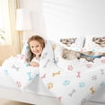 thumbnail image 4 of Homewish Cute Maltese Dog 7-Piece Twin Bedding,Kawaii Paw Print Bedding Comforter Set,White,Colorful Stars Reversible, 4 of 8
