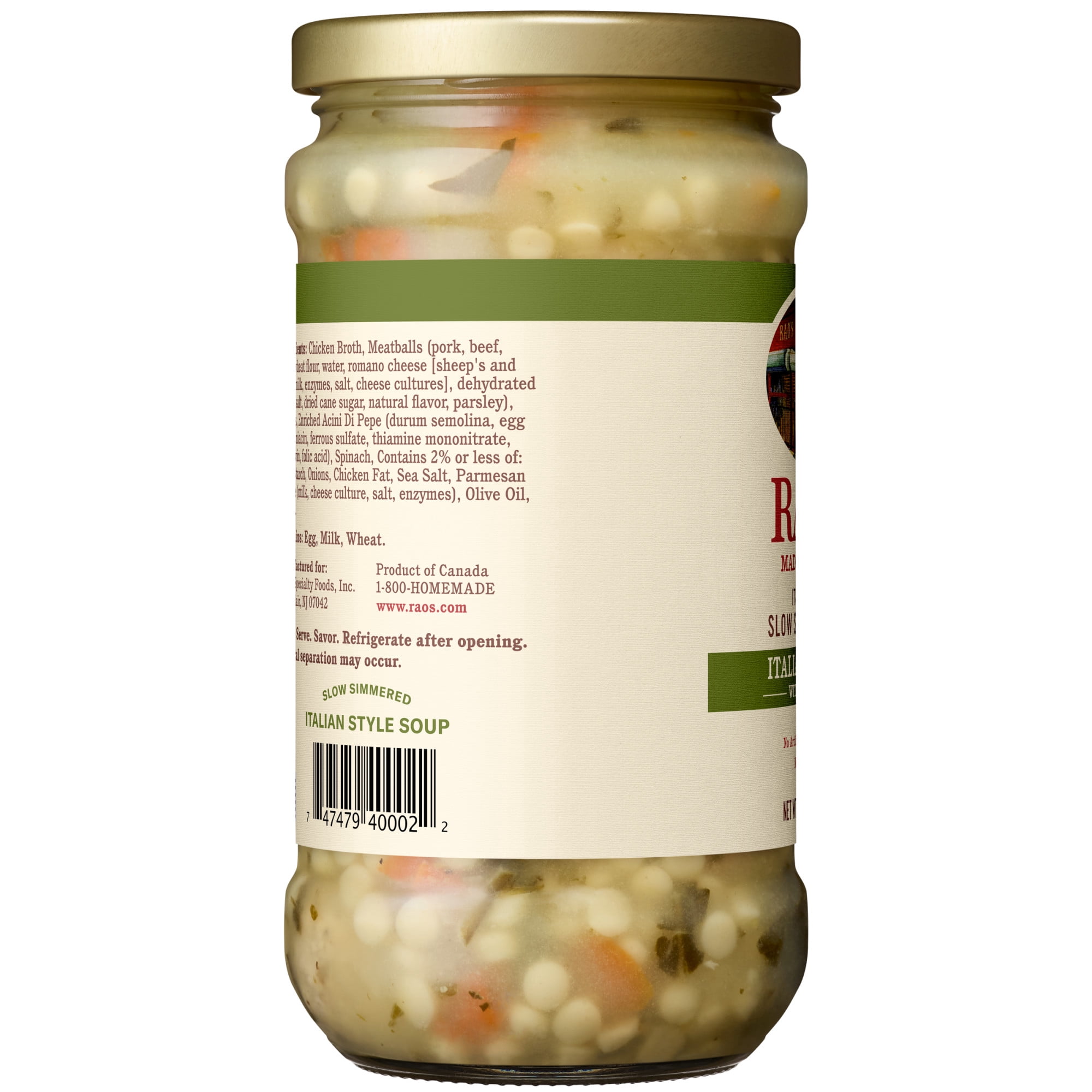 (3 pack) Rao’s Made for Home Italian Wedding Soup, 16 oz