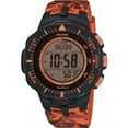 thumbnail image 2 of Casio Men's Solar Powered Triple Sensor Orange Camo Pro Trek Watch PRG300CM-4, 2 of 2