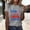 Grey, variant on MAIHAN 250 Years America Shirt Women American Flag Print 4th Of July Crew Neck T-Shirts Shirt Summer Baggy Tops Patriotic Freedom Semiquincentennial Shirt for 250th Year