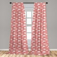 thumbnail image 5 of Ambesonne Cartoon Curtains, Stars with Dots Clouds, Pair of 28"x95", Multicolor, 5 of 5