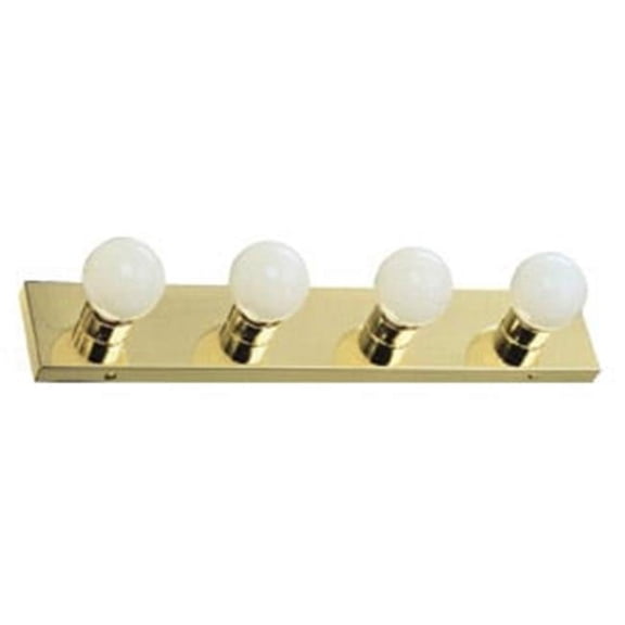 The Village 4-Light Vanity, Polished Brass Finish