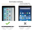 thumbnail image 2 of Allytech Fire HD 10 Case 9th Gen, Fire HD 10 Case 7th Gen, PU Leather Folio Flip Kickstand Auto Sleep Wake Shockproof Protection Case Cover for Amazon Fire HD 10 Case 2019/2017, Butterfly Tower, 2 of 5