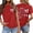 Red, variant on 250Th Anniversary Usa Shirt Women Independence Day Bow Knot Print Crew Neck Short Sleeve Tops for Everyday Wear Women's T Shirts Black L