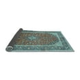 thumbnail image 2 of Ahgly Company Indoor Square Persian Light Blue Traditional Area Rugs, 6' Square, 2 of 4