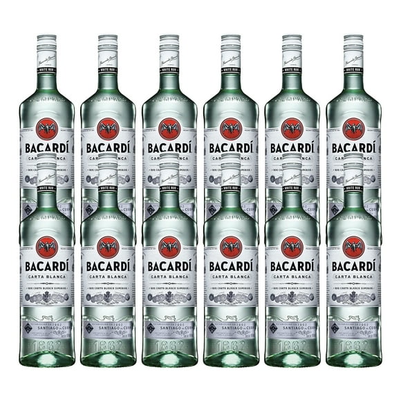 Pack De 12 Ron Bacardi Carta Blanca 980Ml