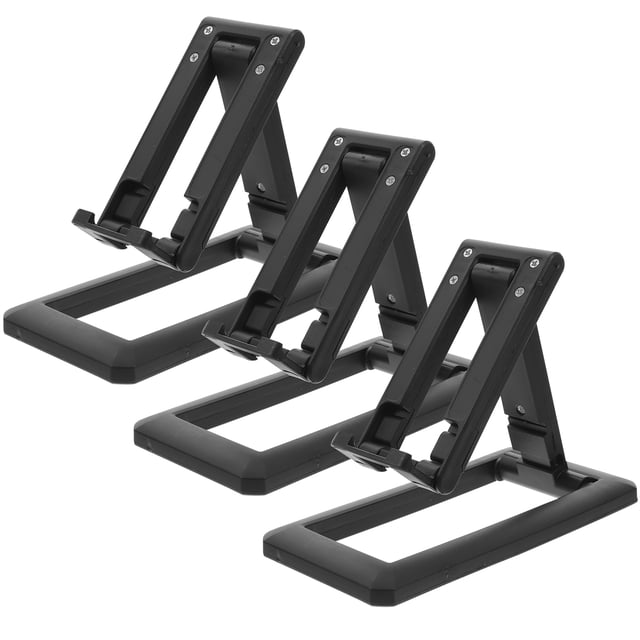 GOOHOCHY 3 piezas plegables plegables plegables altura de ángulo ajustable soporte para teléfono del teléfono celular