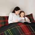 thumbnail image 5 of Castle Fairy Minimalist Plaid Stripes Twin Comforter Sets,Vintage Aesthetic Bedding Set, 5 of 8