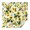 White Green Leaf, variant on Black Sunflower Daffodil Pattern Square Tablecloth,Waterproof Square Table Cover,Wipeable Spillproof Washable Table Cover for Home Kitchen Party Decor 42"X42"(107x107cm)