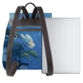 thumbnail image 3 of Yiaed Hibiscus Flowers Calm Water Print Laptop Backpack for Women Slim Computer Bag Work Travel College Backpack Purse Fits 14 Inch Notebook, 3 of 4