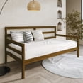 thumbnail image 2 of Home Design Towson Twin Daybed with Solid Wood Frame, Slatted Sides and Back, Stylish Seating and Sleeping Solution, Durable, Brown, 2 of 8