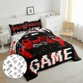 thumbnail image 4 of HLONK Moderne Noir Bleu Joystick de Jeu Couettes et Duvets Grand Lit, 4 of 6