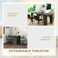 thumbnail image 4 of HOMCOM Foldable Table, Extendable Dining Table Seats up to 6 People, 4 of 10