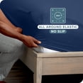 thumbnail image 4 of Bare Home 2-Pack Fitted Sheets - Premium 1800 Collection - Ultra-soft - Deep Pocket - Short Queen, Dark Blue, 4 of 6