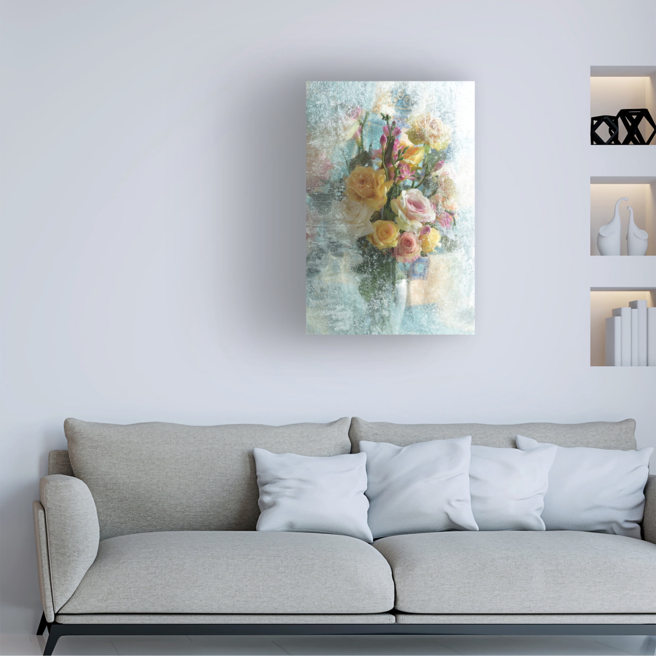 Canvas Wall Art - Andrey Morozov 'The Winter Bouquet' Wall Art for Living Room, Bedroom, or Office D?cor by Trademark Fine Art - 30 x 47 Inches