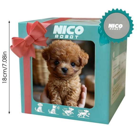 2025 New Robot Dog, Robot Puppy That Acts Like A Real Puppy, Nicoo - My Realistic Robotic Puppy, Nico DogRobot for Adults, Ai Nicco Robot Dog - Walking, Barking, Tail Wagging (Teddy)
