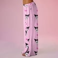 thumbnail image 4 of Anime Pajamas Pants Women Cartoon Family Christmas Pajama Pants Kawaii Flannel Pajama Pants, 4 of 5