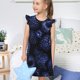thumbnail image 4 of Fotbe Blue-Purple Raspberries Vestido de Dormir para Niñas de 3 a 10 Años, Mangas Cortas, Estilo Princesa, Pijama Camisón con Mangas Voladas-Large, 4 of 6