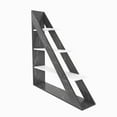thumbnail image 2 of Pisagor 52'' x 47'' Geometric Bookcase Wood Bookshelf Display Unit for Livingroom, Bedroom, Hallway or Office White Marble, 2 of 3