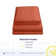 thumbnail image 4 of Juego de sábanas Sweet Home Collection 1800 Supreme Twin Rust, 4 of 6