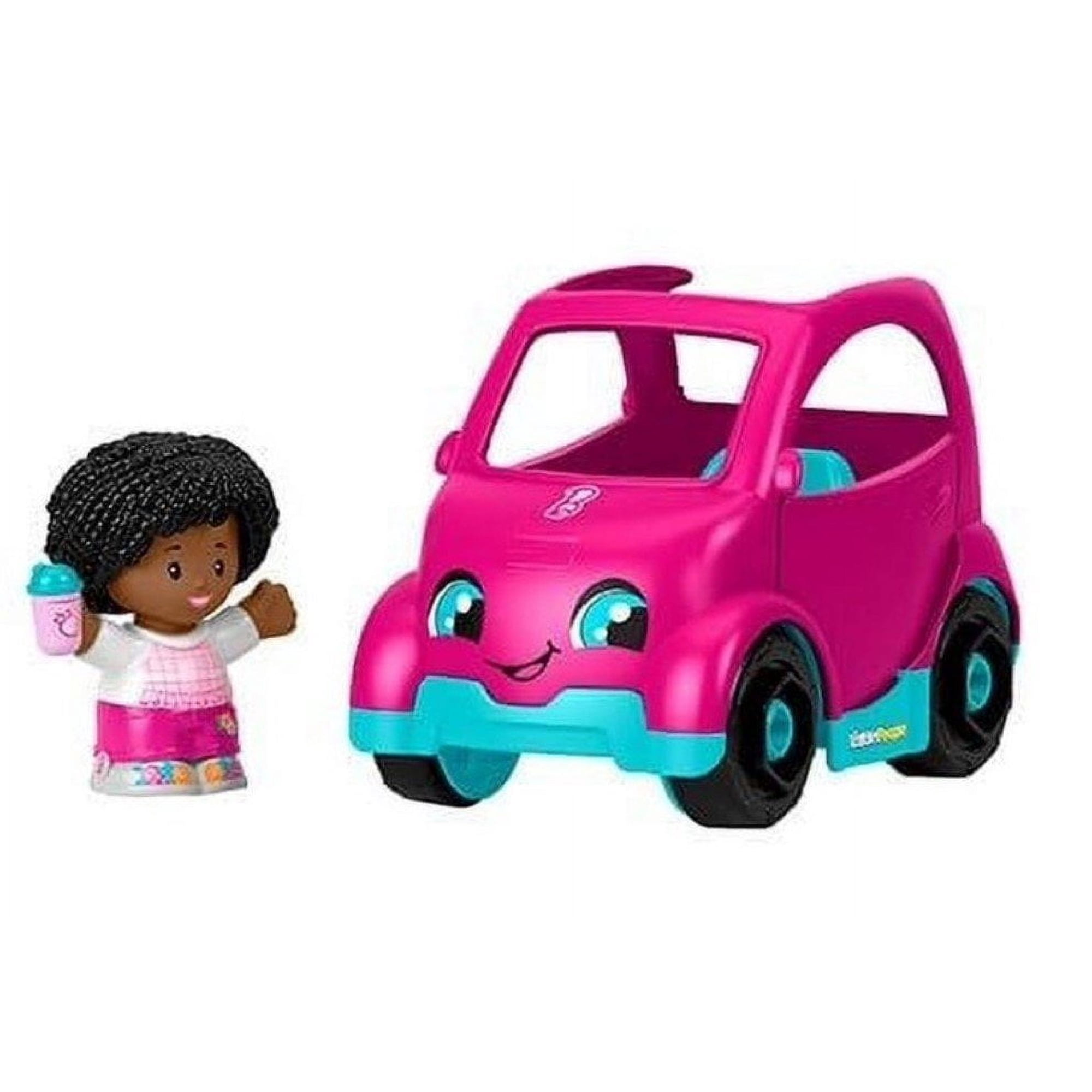 Fisher-Price Little People Barbie Pink Convertible with Figure Toddler Toy