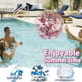 thumbnail image 3 of Pelota Playa Inflable Cgtredaw Con Purpurina para Piscina Oro Rosa, 3 of 9