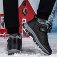 thumbnail image 5 of Rokment Womens Mens Winter Snow Hiking Boots with Fleece Lined Waterproof Non Slip Orthopedic Walking Work Ankle Booties Black Size 6.5, 5 of 7
