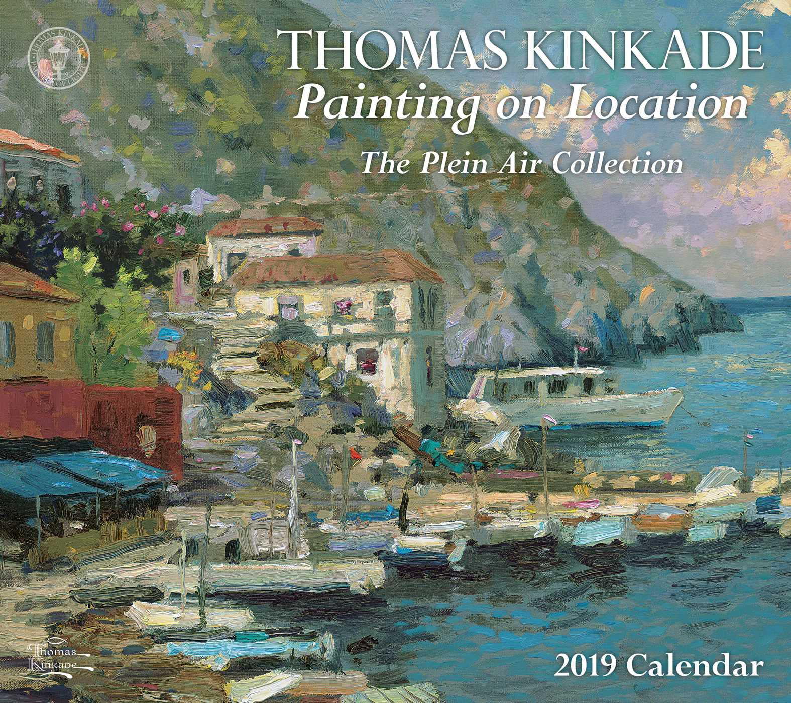 Thomas-Kinkade-Painting-on-Location-2019-Deluxe-Wall-Calendar-The-Plein-Air-Collection