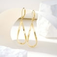 thumbnail image 4 of Lancharmed 14K Gold Plated Plated Teardrop Leverback Earrings for Women Waterdrop Drop Twisted Dangle Earrings Jewelry Hypoallergenic Leverback Dangle Earring, 4 of 9