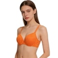 thumbnail image 4 of Lace Push Up Bra For Lift Support Side Coverage Elegant Design Daily, 85C, Orange, 4 of 4