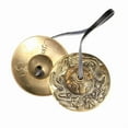 thumbnail image 1 of Platillos tibetanos Tingsha: campanas para meditación, yoga y atención plena que producen un sonido puro y melodioso para la curación y la decoración Feng Shui., 1 of 7