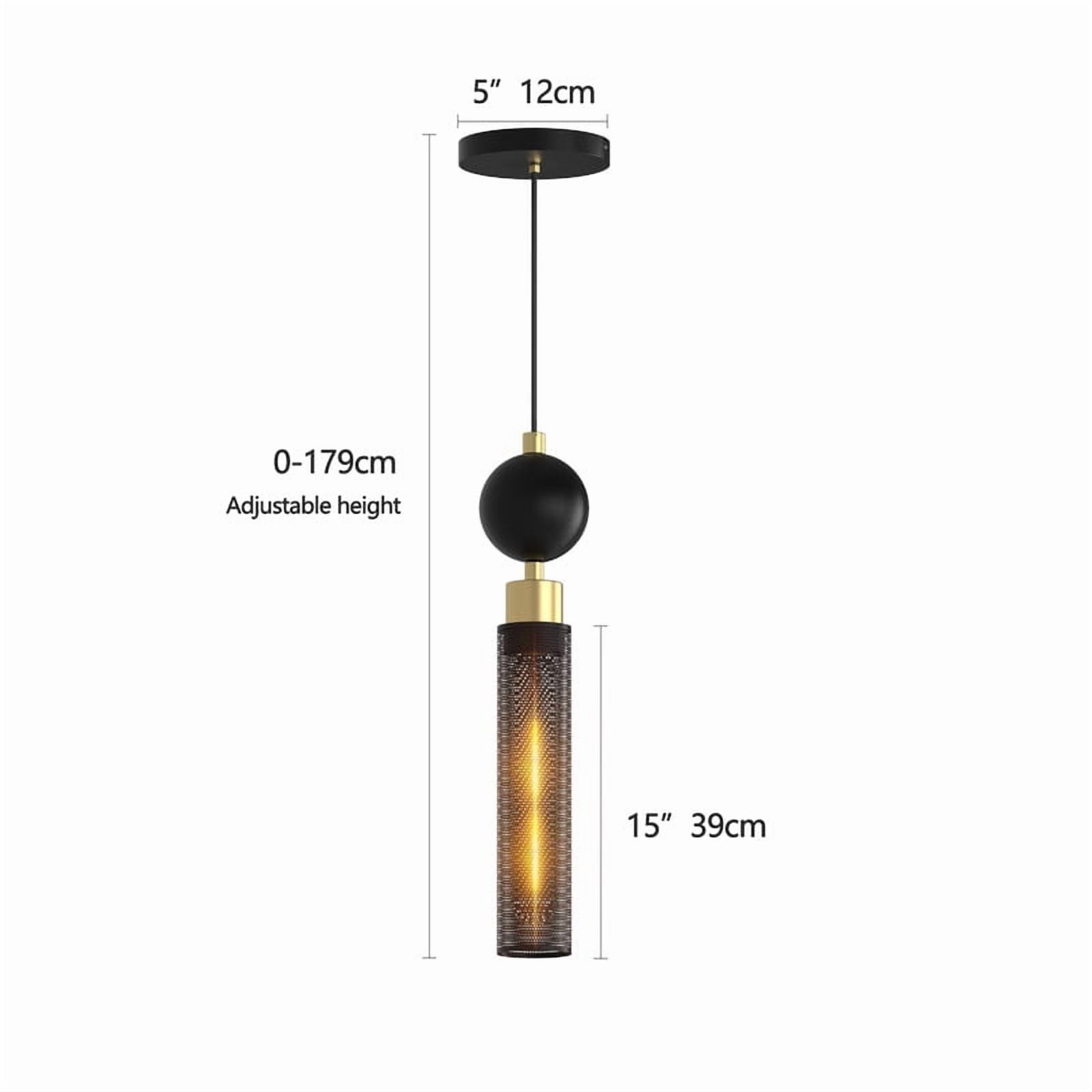 Modern Black Wrought Iron Adjustable Pendant Light - 3-Lamp Industrial Hanging Fixture for Kitchen Island, Dining & Living Room