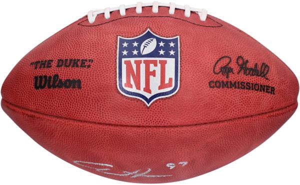 Aidan Hutchinson Detroit Lions Autographed Wilson Duke Full Color Pro Football - Fanatics Authentic Certified