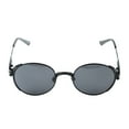 thumbnail image 4 of Gafas de sol polarizadas unisex Gafas de sol retro para hombres Mujeres Marco negro Gafas grises C32, 4 of 15