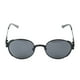 thumbnail image 4 of Gafas de sol polarizadas unisex Nikou retro para hombres Mujeres Marco negro Gafas grises C32, 4 of 15