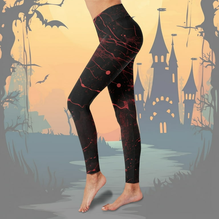VBARHMQRT Flare Yoga Pants for Women Tummy Control Women Print High Waist  Leggings Pants for Yoga Running Daily Fitness Ribbed Leggings Women Flare  Leggings with Pockets Plus Size 