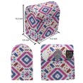 thumbnail image 4 of Tribal Stand Mixer Cover, Hand Drawn Style Seamless Pattern with Mayan Stripes Art Image, Kitchen Appliance Organizer Bag Cover with Pockets, 5 Quarts, Fuchsia Indigo Burgundy, by Ambesonne, 4 of 4
