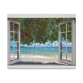 thumbnail image 4 of Canvas Print Wall Art Window Sand Beach View Nature Photography Realism Scenic Landscape Colorful Multicolor for Home Decor Ready to Hang, 4 of 18