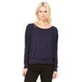 thumbnail image 1 of Bella + Canvas Ladies' Flowy Long-Sleeve Off Shoulder T-Shirt, 1 of 2
