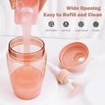 thumbnail image 3 of 2 16 oz Hethyo Refillable Toiletries dispenser Pump Bottles, Bathroom Dispenser Pump Bottles- Pink, 3 of 6