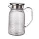 thumbnail image 3 of Jarra de jugo para interior y exterior, jarra de agua anticaída, para té de la tarde, restaurante, hogar, transparente tapa de acero plata, 3 of 9