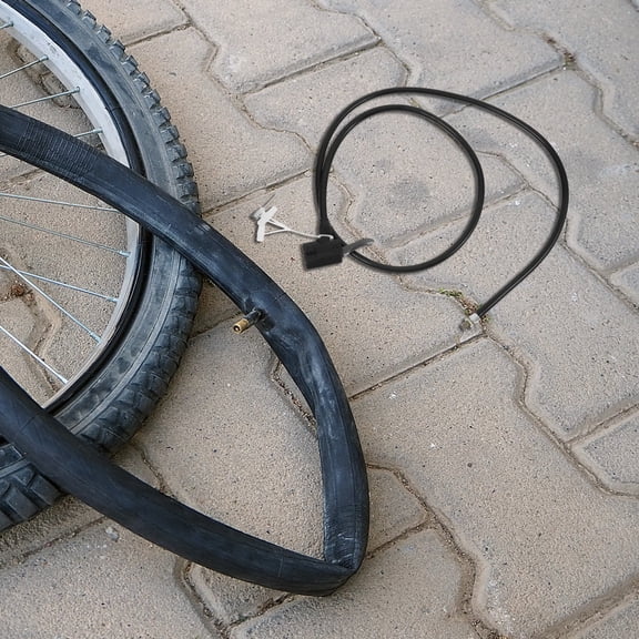 COMPUKAS Cycling Inflator Hose Black Compatible with Multiple Valve Types and Bike Pumps