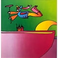thumbnail image 2 of Peter Max "Flower Flyer and Two Sages" New FRAMED Art Generic, 2 of 3